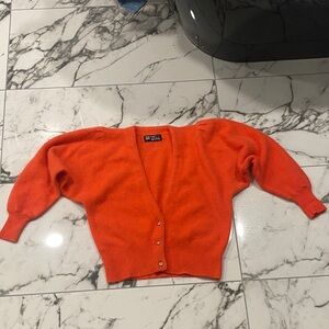 Vibrant Orange Women's Cardigan